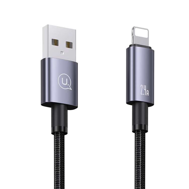 USAMS US-SJ669 USB To 8 Pin 2.4A Fast Charge Data Cable, Length: 2m, US-SJ669