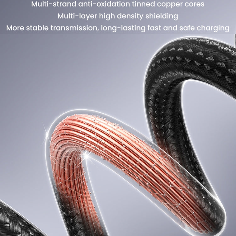 USAMS US-SJ669 USB To 8 Pin 2.4A Fast Charge Data Cable, Length: 2m, US-SJ669