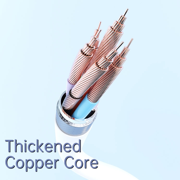 ROCK Simple Series 1m 27W USB-C / Type-C to 8 Pin Fast Charging Data Cable, RCB0842