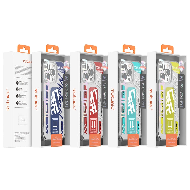 Mutural Wing Flash Series TPU Phone Case with IML Stand, For iPhone 15 Pro Max, For iPhone 15 Pro