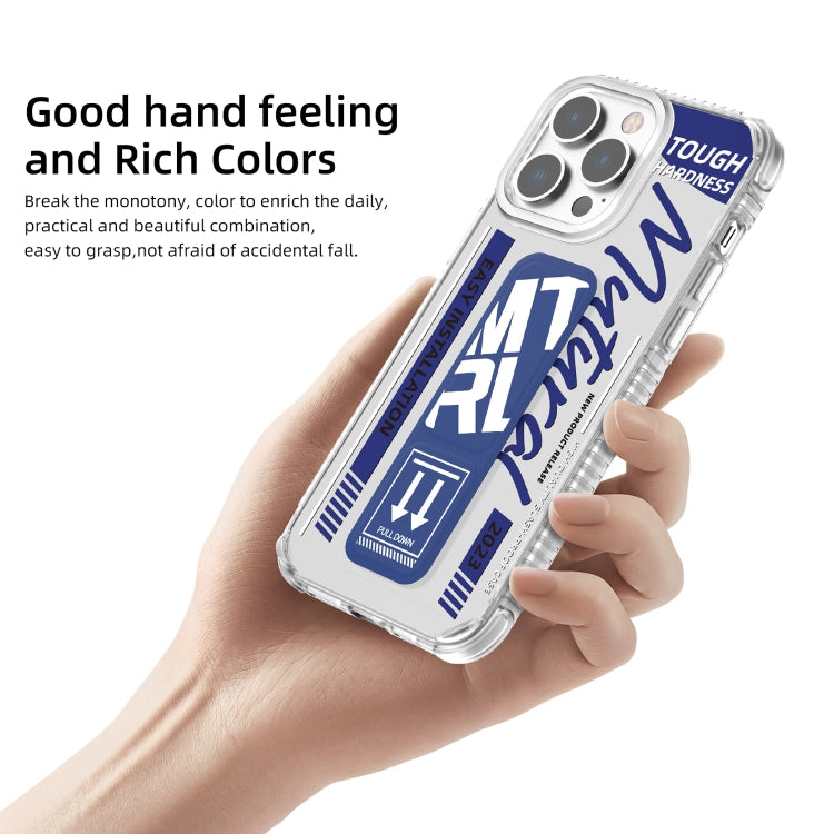 Mutural Wing Flash Series TPU Phone Case with IML Stand, For iPhone 15 Pro Max, For iPhone 15 Pro