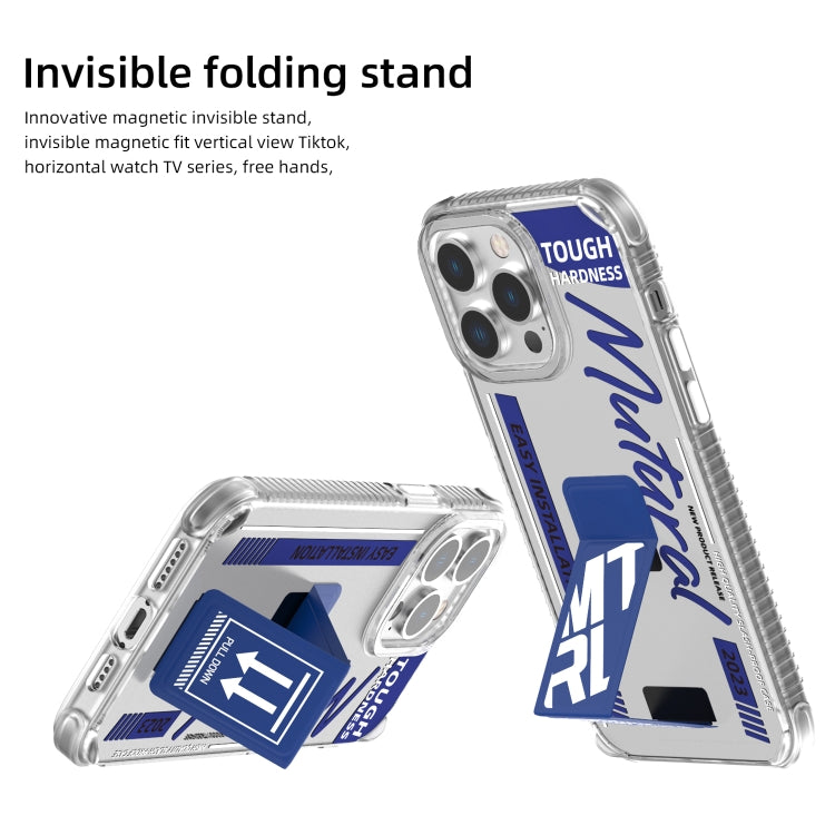 Mutural Wing Flash Series TPU Phone Case with IML Stand, For iPhone 15 Pro Max, For iPhone 15 Pro