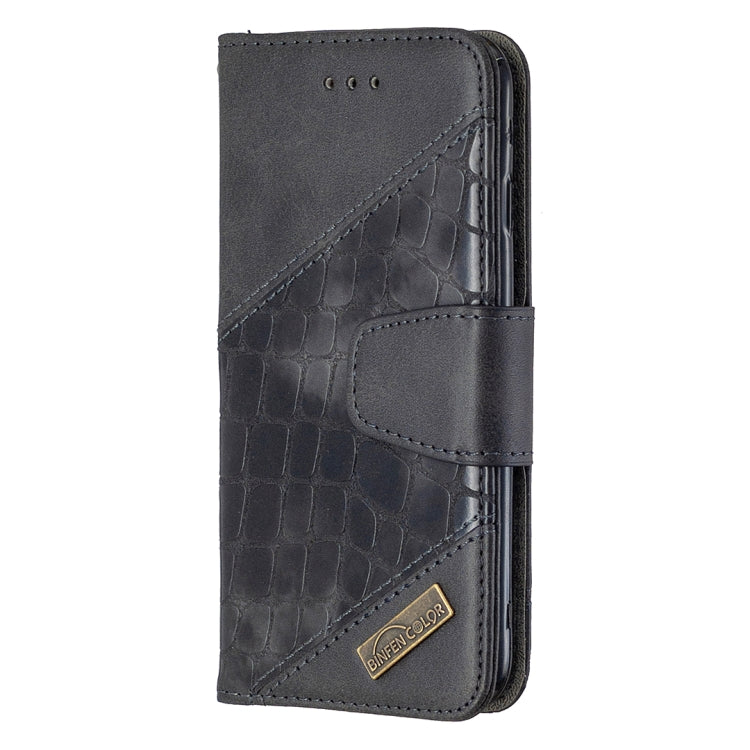 Matching Color Crocodile Texture Horizontal Flip PU Leather Case with Wallet & Holder & Card Slots