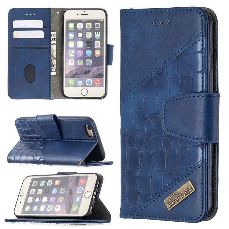 Matching Color Crocodile Texture Horizontal Flip PU Leather Case with Wallet & Holder & Card Slots