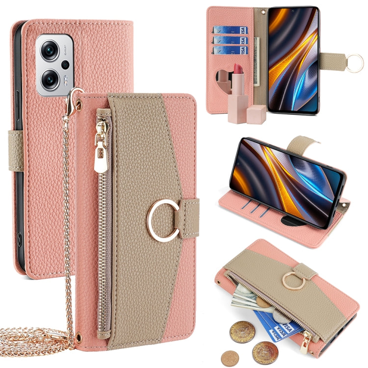 Crossbody Litchi Texture Leather Phone Case, Series 1