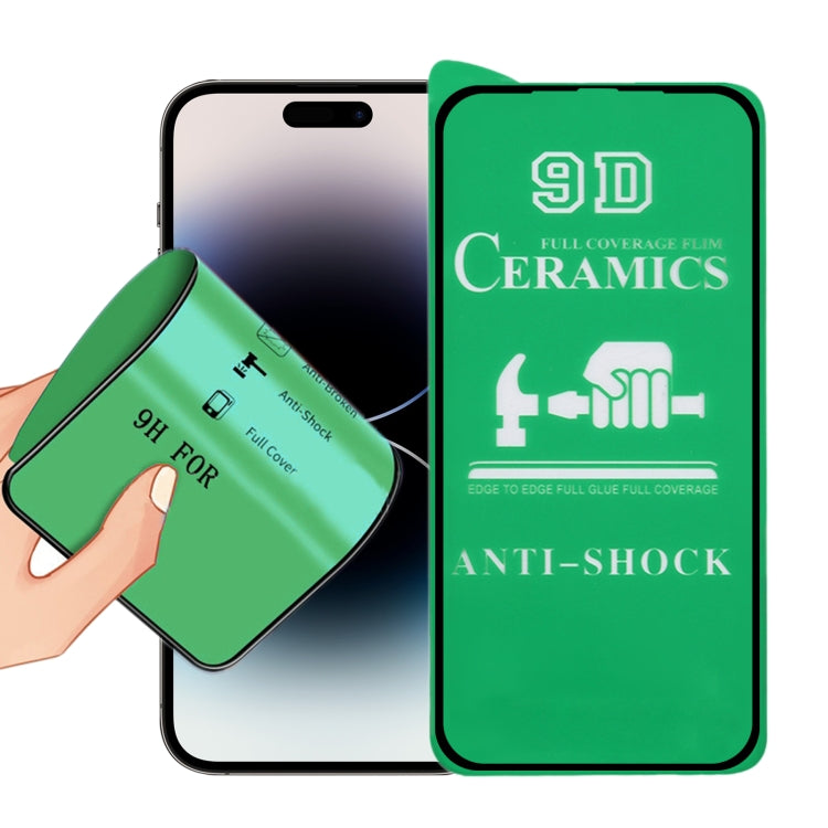 9D Full Screen Full Glue Ceramic Film, For iPhone 14 Pro, For iPhone 14 Pro Max