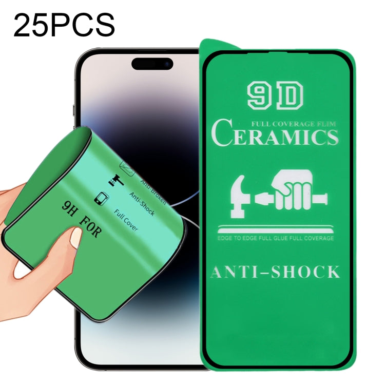 25pcs 9D Full Screen Full Glue Ceramic Film