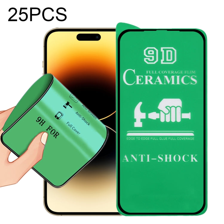 25pcs 9D Full Screen Full Glue Ceramic Film