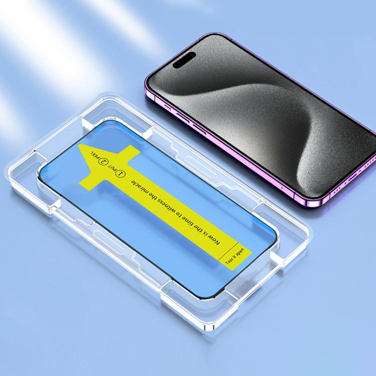 HD Fast Attach Dust-proof Anti-static Tempered Glass Film, For iPhone 18 Pro / 17 Pro, For iPhone 18 Pro Max / 17 Pro Max, For iPhone 17, For iPhone Air, For iPhone 16 Pro Max, For iPhone 16 Pro, For iPhone 16 Plus / 15 Plus, For iPhone 16 / 15        ...