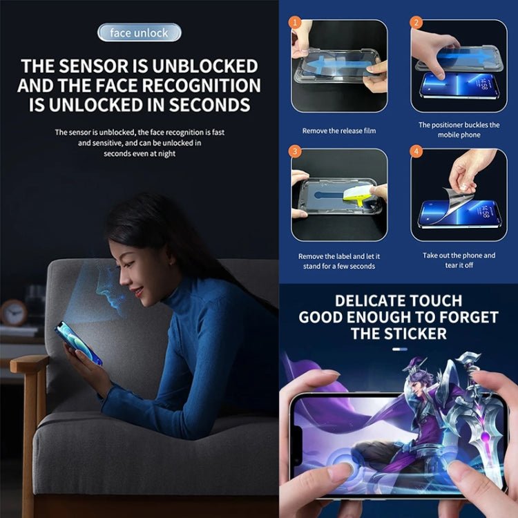 25pcs Anti-peeping Fast Attach Dust-proof Anti-static Tempered Glass Film