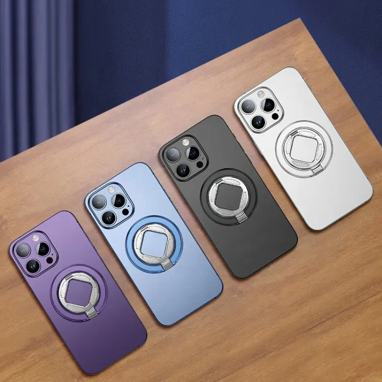 ZF039 Folding MagSafe Magnetic Ring Buckle Holder, ZF039 (Black), ZF039 (Blue), ZF039 (Purple), ZF039 (Silver)