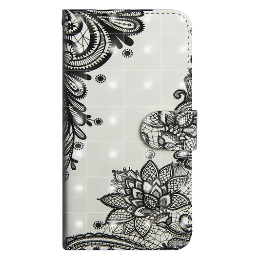 3D painting horizontal flip leather case Samsung Galaxy A6 A51 with card holder