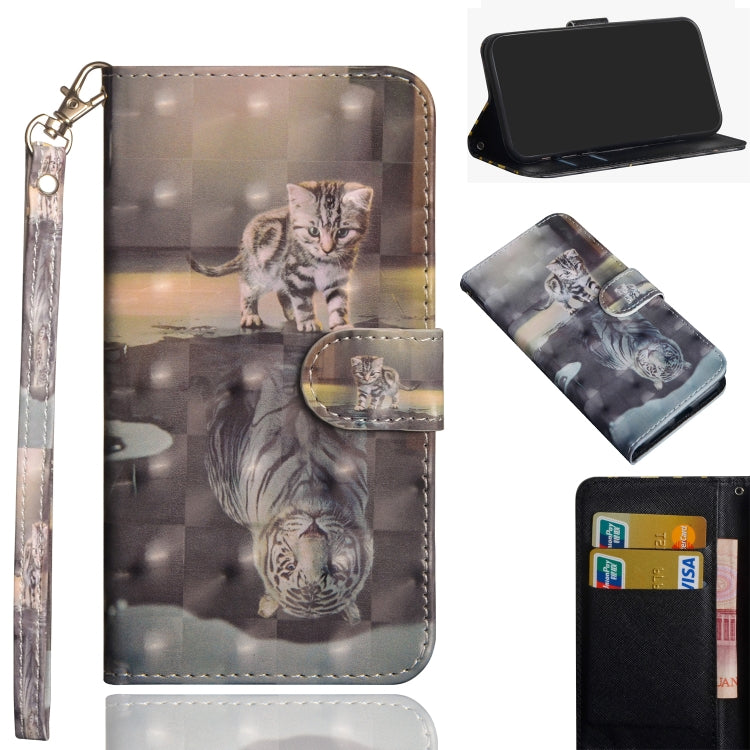 3D Painting Pattern Horizontal Flip TPU + PU Leather Case with Holder & Card Slots & Wallet, For Samsung Galaxy J2 Core (2020), For Samsung Galaxy M11