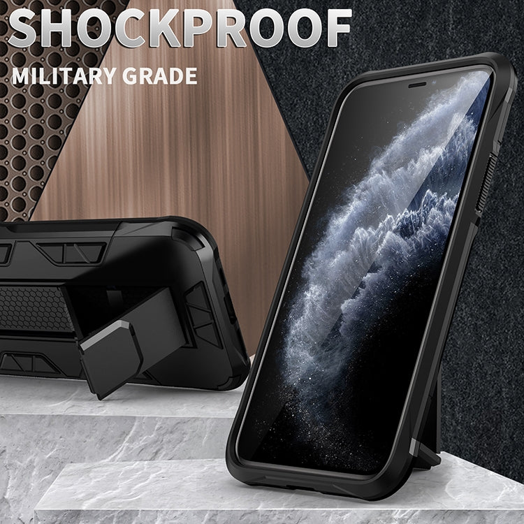 Armor Shockproof TPU + PC Magnetic Protective Case with Invisible Holder, For iPhone 12 Pro Max