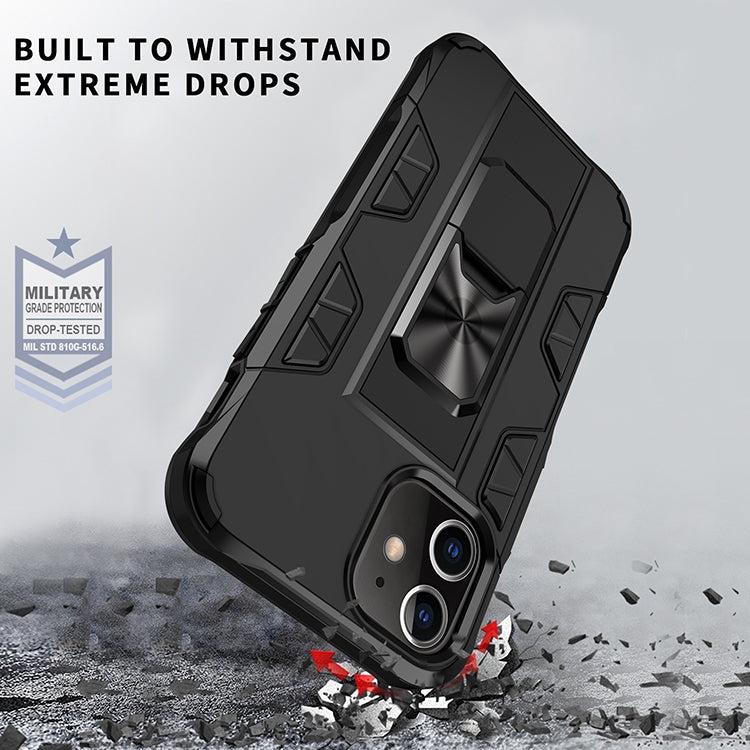 Armor Shockproof TPU + PC Magnetic Protective Case with Invisible Holder, For iPhone 12 Pro Max