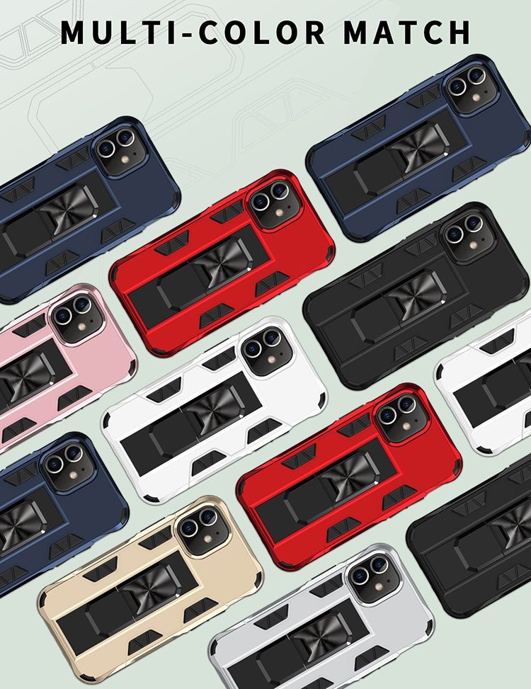 Armor Shockproof TPU + PC Magnetic Protective Case with Invisible Holder, For iPhone 12 Pro Max