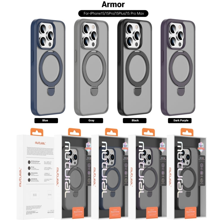 Mutural MagSafe Magnetic Holder Phone Case, For iPhone 15 Pro Max, For iPhone 15 Pro
