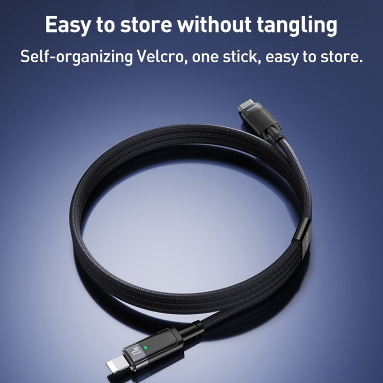YESIDO CA159 1.2m 27W USB-C / Type-C to 8 Pin Auto Power-off Charging Cable