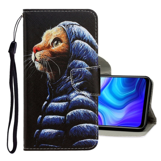 3D colored drawing PU leather flip case Huawei P smart 2020 with card slots and wallet