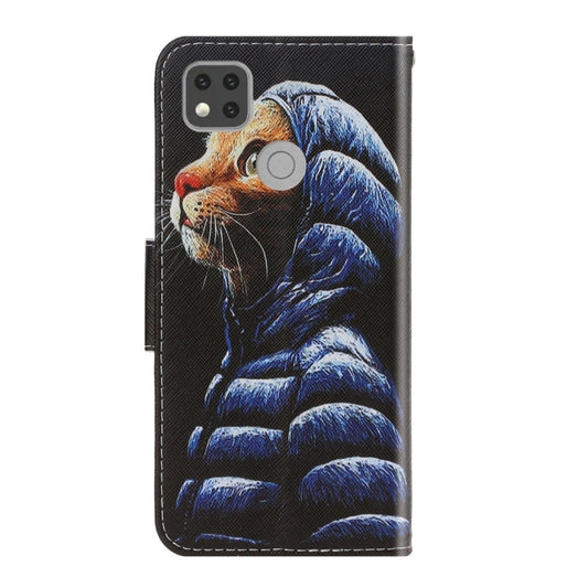 PU leather wallet case for Xiaomi Redmi 9C with built-in card slots and stand function
