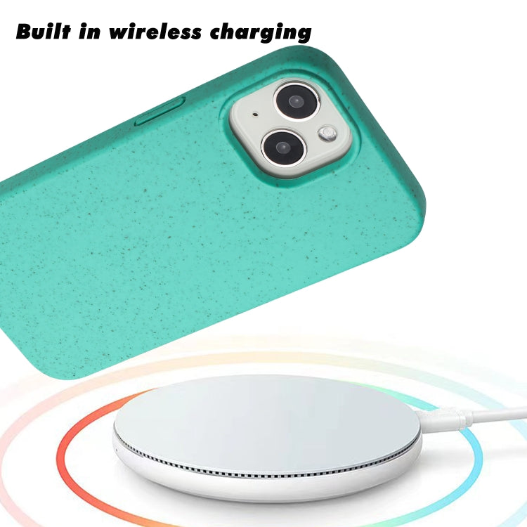 Wheat MagSafe Magnetic Straw Material + TPU Phone Case, For iPhone 15, For iPhone 14 Plus, For iPhone 14