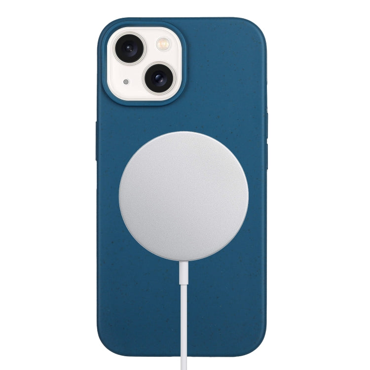 Wheat MagSafe Magnetic Straw Material + TPU Phone Case, For iPhone 15, For iPhone 14 Plus, For iPhone 14