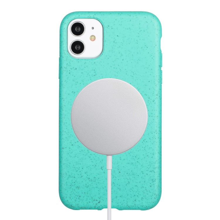 Wheat MagSafe Magnetic Straw Material + TPU Phone Case, For iPhone 11, For iPhone 11 Pro