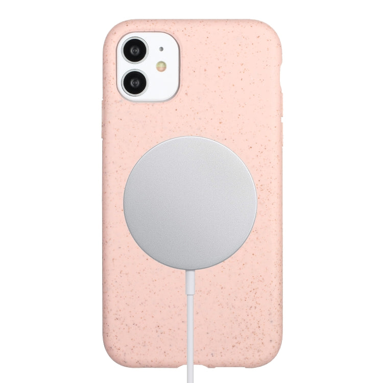 Wheat MagSafe Magnetic Straw Material + TPU Phone Case, For iPhone 11, For iPhone 11 Pro