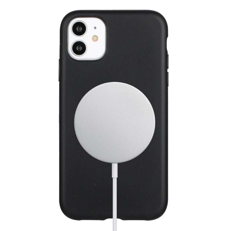 Wheat MagSafe Magnetic Straw Material + TPU Phone Case, For iPhone 11, For iPhone 11 Pro