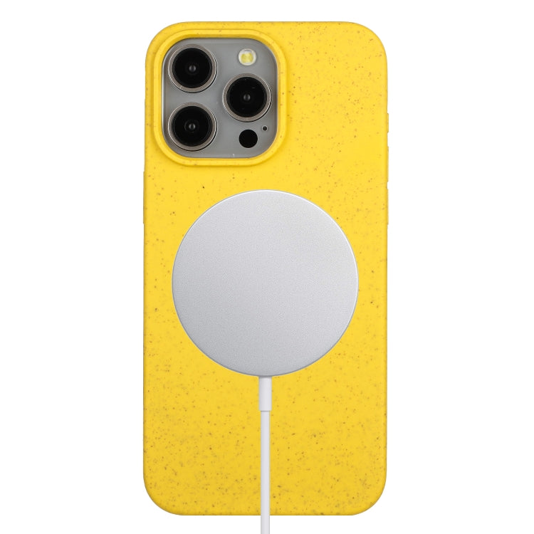 Wheat MagSafe Magnetic Straw Material + TPU Phone Case, For iPhone 11, For iPhone 11 Pro