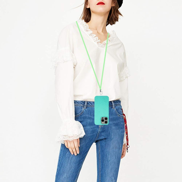 Wheat MagSafe Magnetic Straw Material + TPU Phone Case with Lanyard, For iPhone 15 Pro Max, For iPhone 15 Pro, For iPhone 15 Plus