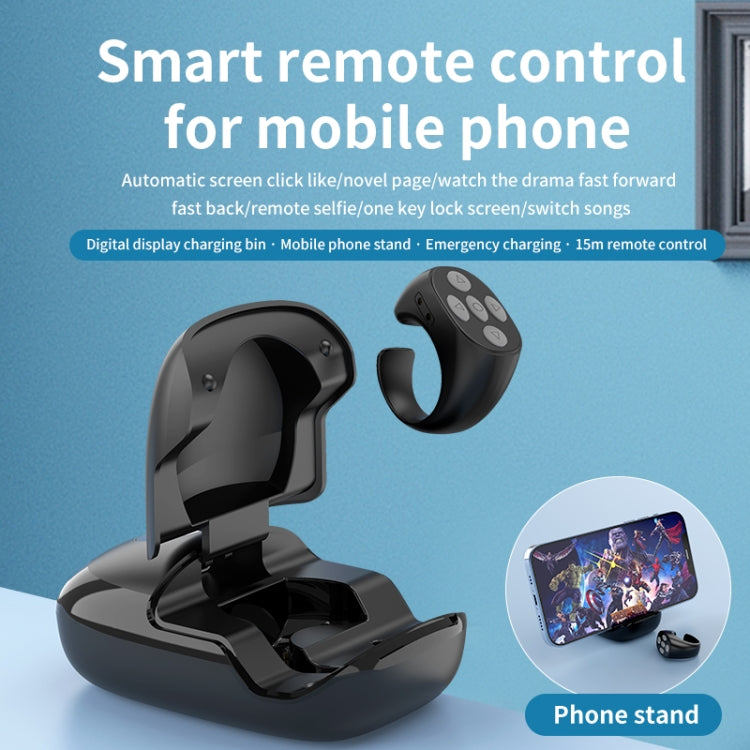 JX-06s Multifunctional Mobile Phone Smart Bluetooth Remote Control Ring with Charging Box, JX-06s