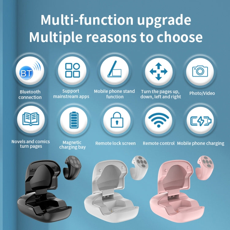 JX-06s Multifunctional Mobile Phone Smart Bluetooth Remote Control Ring with Charging Box, JX-06s