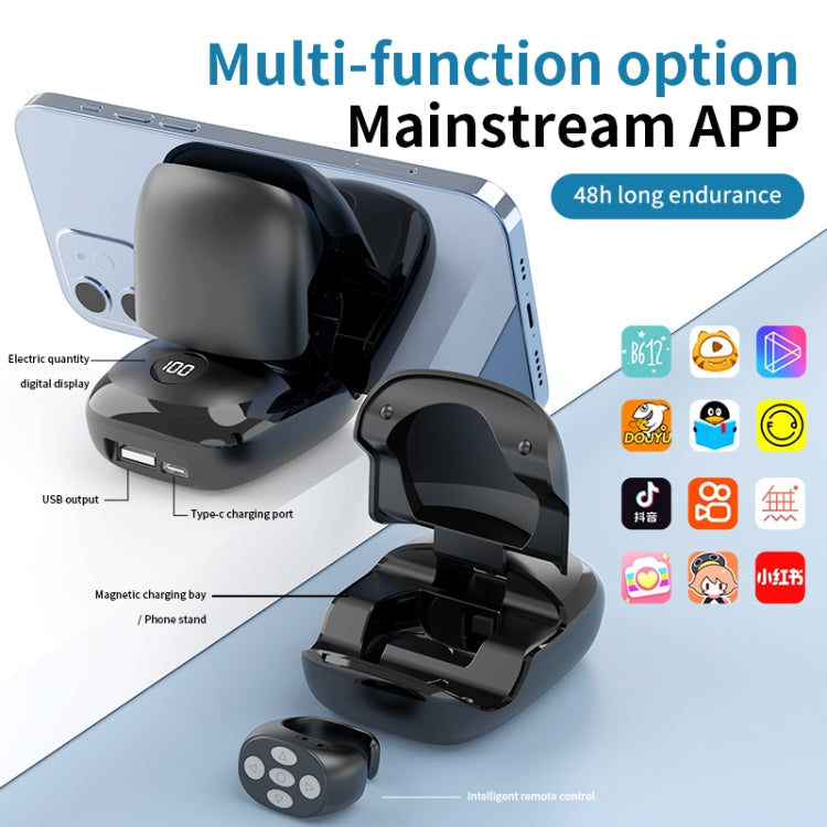 JX-06s Multifunctional Mobile Phone Smart Bluetooth Remote Control Ring with Charging Box, JX-06s