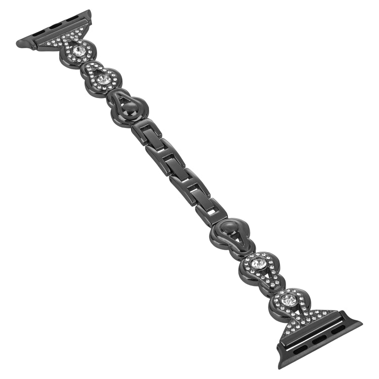 Gourd Diamond Metal Watch Band, For Apple Watch SE 2022 40mm, For Apple Watch SE 2022 44mm, For Apple Watch Series 7 41mm, For Apple Watch Series 7 45mm