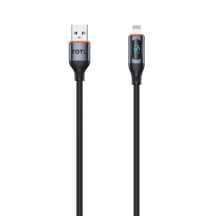 TOTU CB-7-L 15W USB to 8 Pin Digital Display Fast Charging Silicone Cable, Length: 1m, CB-7-L