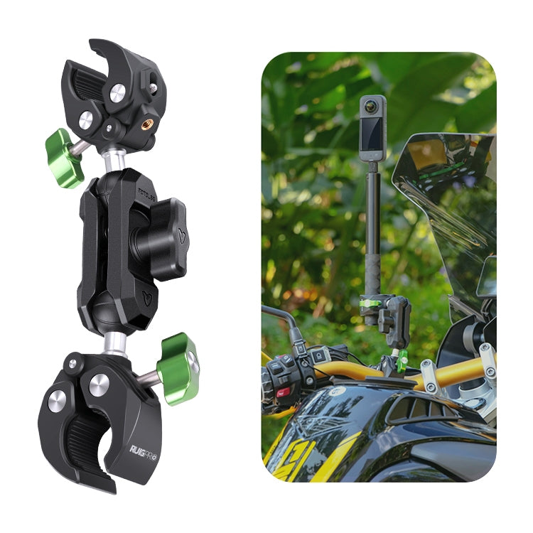 RUIGPRO Crab Clamp Action Camera Bracket, 1/4 Ball Head Mount, 1/4 Ball Head Mount with Rod, 3-claw Ball Head Mount, 3-claw Ball Head Mount with Rod, Dual-Head Crab, Dual-Head Crab with Selfie Stick, 1/4 Ball Head Dual-Head Crab with Selfie Stick������...