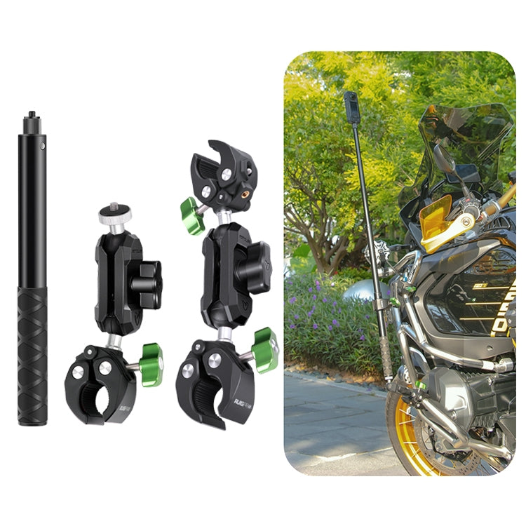 RUIGPRO Crab Clamp Action Camera Bracket, 1/4 Ball Head Mount, 1/4 Ball Head Mount with Rod, 3-claw Ball Head Mount, 3-claw Ball Head Mount with Rod, Dual-Head Crab, Dual-Head Crab with Selfie Stick, 1/4 Ball Head Dual-Head Crab with Selfie Stick������...