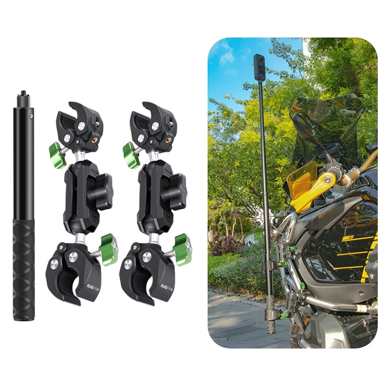 RUIGPRO Crab Clamp Action Camera Bracket, 1/4 Ball Head Mount, 1/4 Ball Head Mount with Rod, 3-claw Ball Head Mount, 3-claw Ball Head Mount with Rod, Dual-Head Crab, Dual-Head Crab with Selfie Stick, 1/4 Ball Head Dual-Head Crab with Selfie Stick������...
