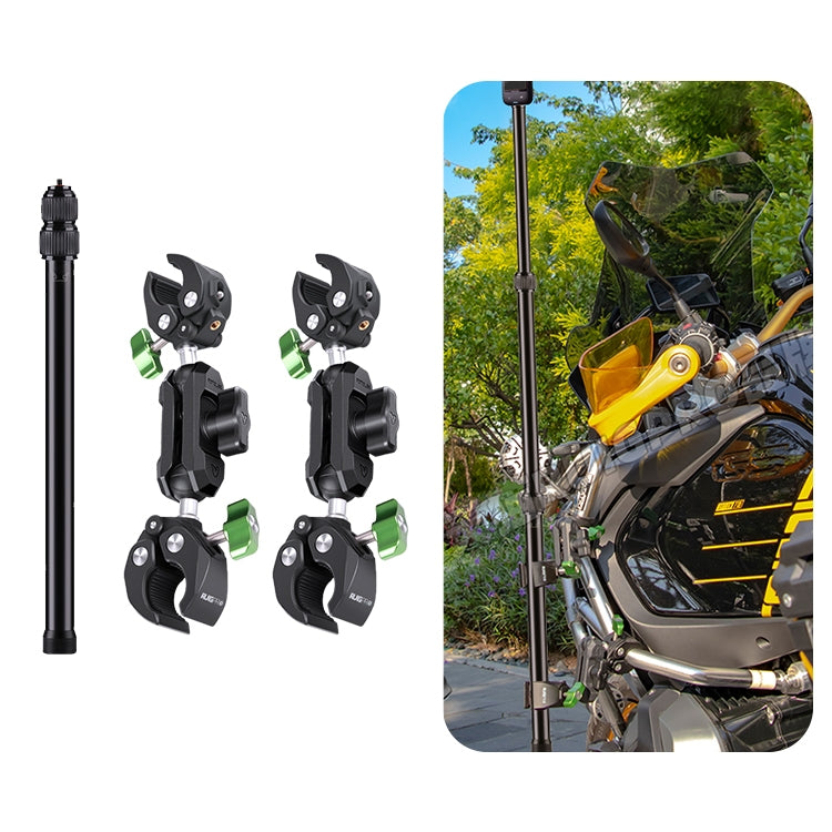 RUIGPRO Crab Clamp Action Camera Bracket, 1/4 Ball Head Mount, 1/4 Ball Head Mount with Rod, 3-claw Ball Head Mount, 3-claw Ball Head Mount with Rod, Dual-Head Crab, Dual-Head Crab with Selfie Stick, 1/4 Ball Head Dual-Head Crab with Selfie Stick������...