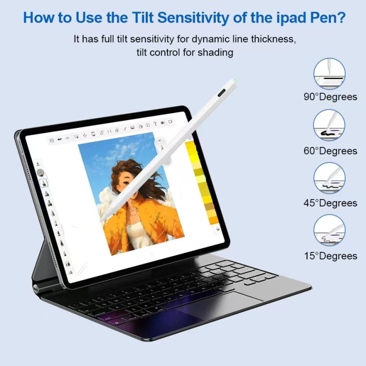 Active Stylus Pen with Replacement Tips for iPad 2018 or Later