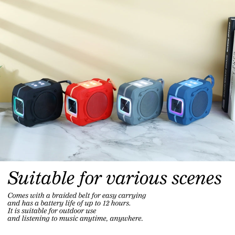 T&G TG661 Colorful LED Portable Outdoor Wireless Bluetooth Speaker, TG661