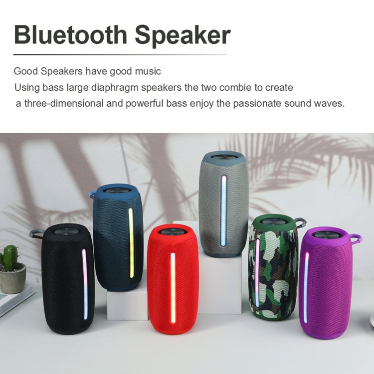 T&G TG663 Portable Colorful LED Wireless Bluetooth Speaker Outdoor Subwoofer, TG663