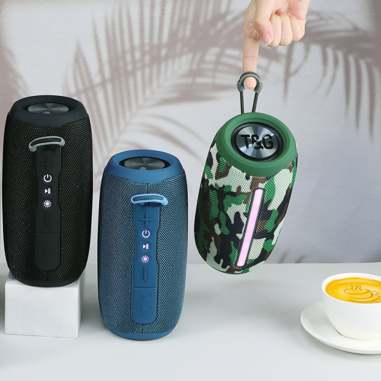 T&G TG663 Portable Colorful LED Wireless Bluetooth Speaker Outdoor Subwoofer, TG663