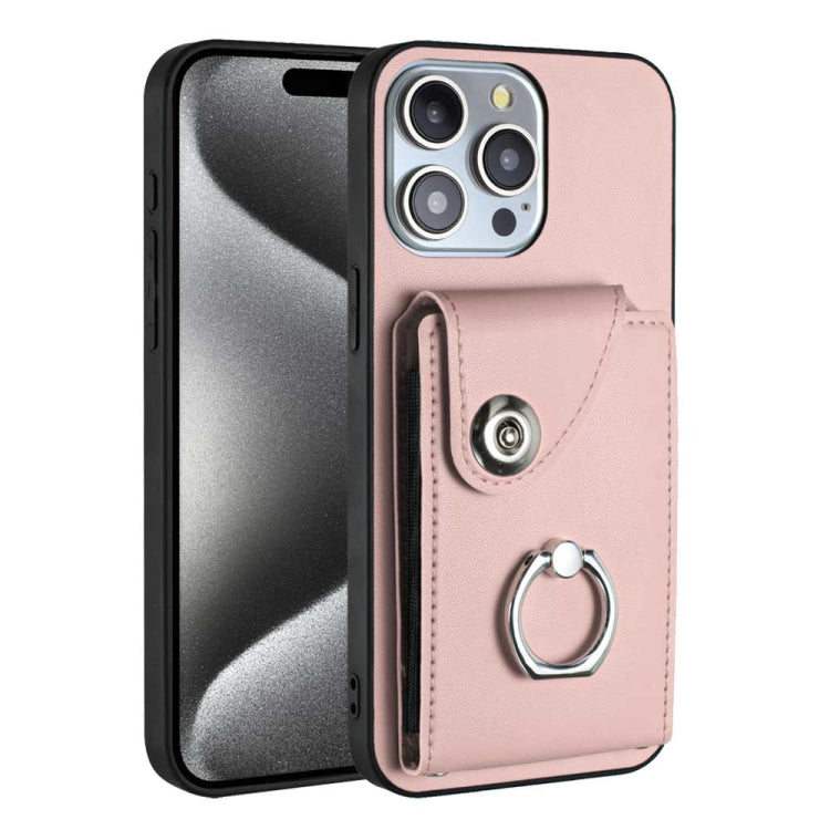 Organ Card Bag Ring Holder Phone Case, For iPhone 16, For iPhone 15 Pro Max, For iPhone 15 Pro, For iPhone 15 Plus