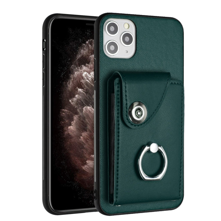 Organ Card Bag Ring Holder Phone Case, For iPhone 12 Pro, For iPhone 12 mini, For iPhone 11 Pro Max, For iPhone 11