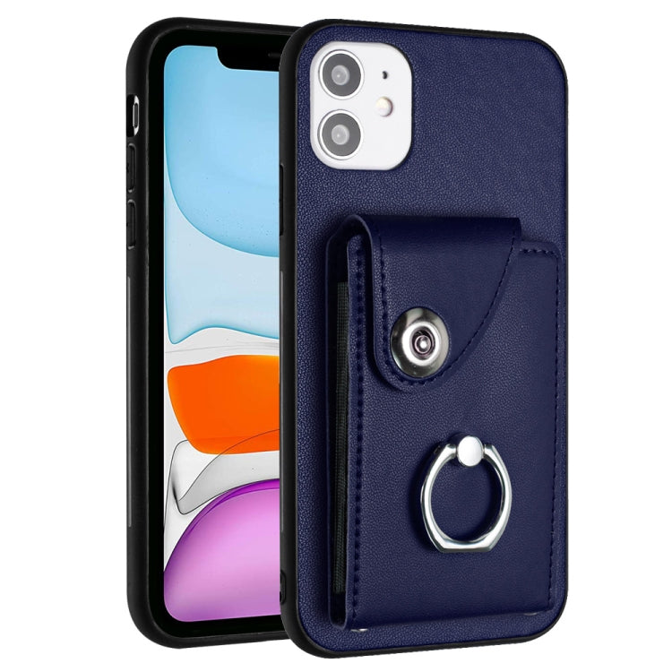 Organ Card Bag Ring Holder Phone Case, For iPhone 12 Pro, For iPhone 12 mini, For iPhone 11 Pro Max, For iPhone 11