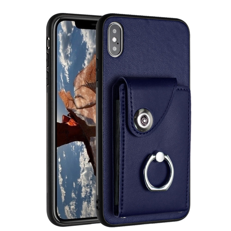 Organ Card Bag Ring Holder Phone Case, For iPhone 11 Pro, For iPhone X / XS, For iPhone XR, For iPhone XS Max