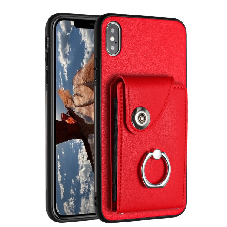 Organ Card Bag Ring Holder Phone Case, For iPhone 11 Pro, For iPhone X / XS, For iPhone XR, For iPhone XS Max