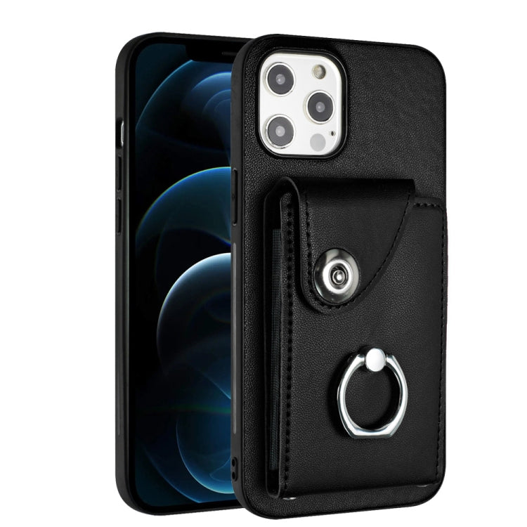 Organ Card Bag Ring Holder Phone Case, For iPhone 12 Pro, For iPhone 12 mini, For iPhone 11 Pro Max, For iPhone 11